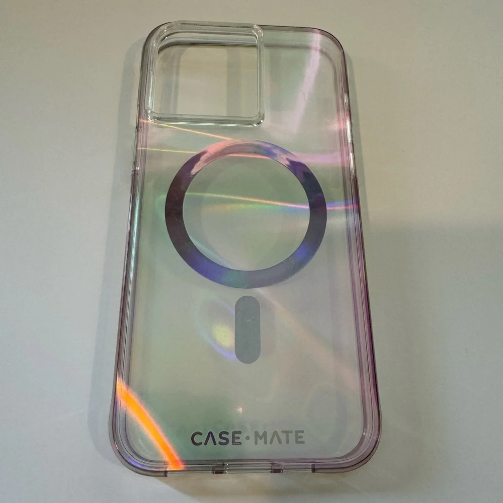 Case Mate IPhone 15 Pro Max Phone Cover (Used)-Soap Bubble